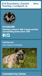 Mobile Screenshot of k9-guardians.com